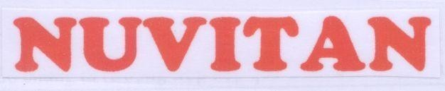 Mẫu nhãn hiệu NUVITAN