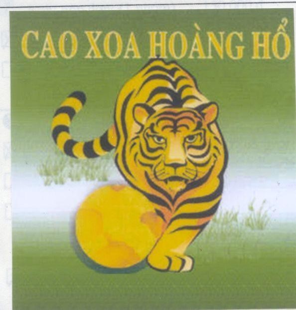 Mẫu nhãn hiệu HOàNG Hổ CAO XOA
