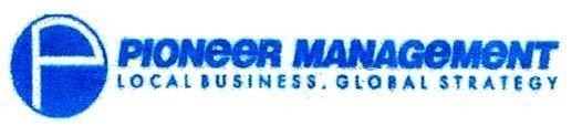 Mẫu nhãn hiệu P PIONEER MANAGEMENT LOCAL BUSINESS. GLOBAL STRATEGY