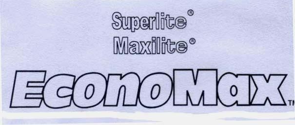 Mẫu nhãn hiệu ECONOMAX SUPERLITE MAXILITE TM