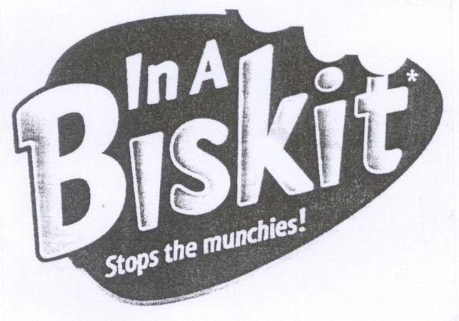 Mẫu nhãn hiệu BISKIT IN A STOPS THE MUNCHIES