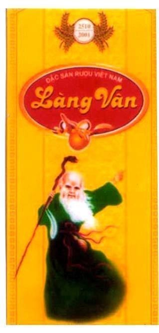 Mẫu nhãn hiệu LàNG VĂN 2510-2001 ĐặC SảN RƯợU VIệT NAM