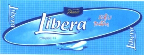Mẫu nhãn hiệu LIBERA DIANA WINGED Siêu Thấm