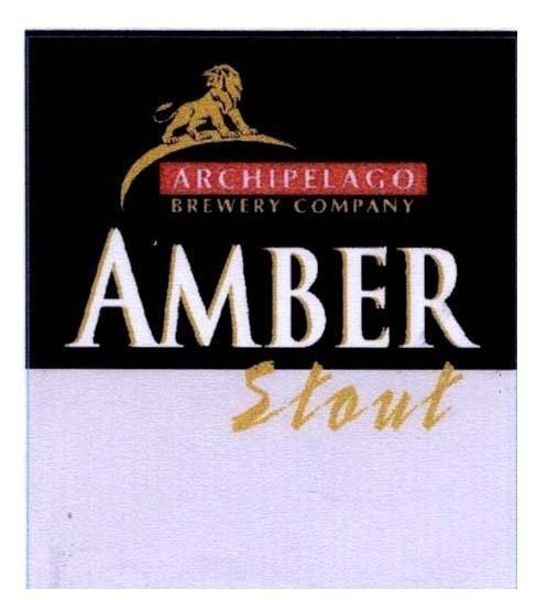 Mẫu nhãn hiệu ARCHIPELAGO AMBER BREWERY COMPANY STOUT