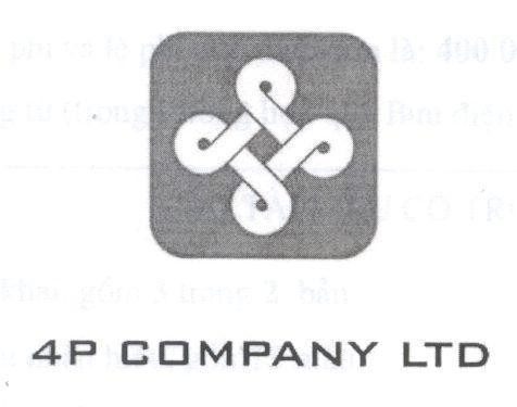 Mẫu nhãn hiệu 4P COMPANY LTD