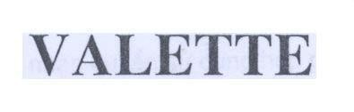 Mẫu nhãn hiệu VALETTE
