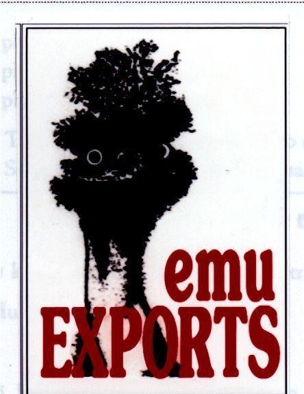 Mẫu nhãn hiệu EMU EXPORTS