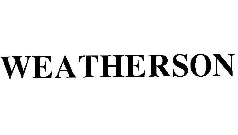 Mẫu nhãn hiệu WEATHERSON