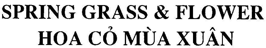 Mẫu nhãn hiệu SPRING GRASS & FLOWER Hoa Cỏ Mùa Xuân