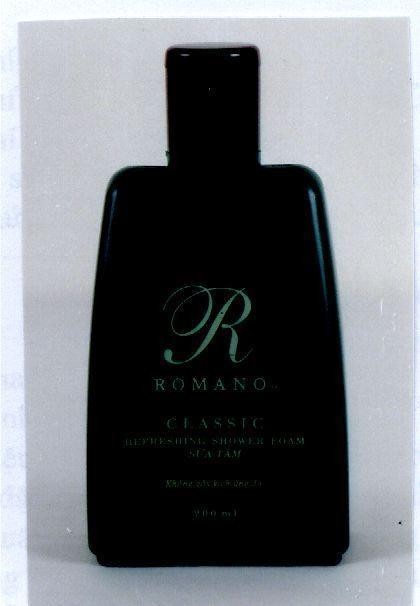 Mẫu nhãn hiệu R ROMANO REFRESHING SHOWER FOAM 200ML