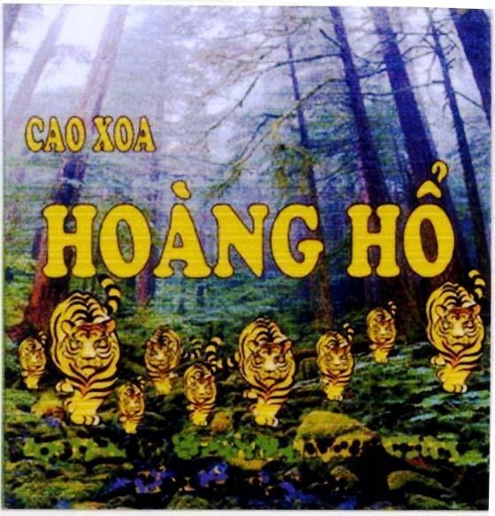 Mẫu nhãn hiệu Hoàng Hổ CAO XOA