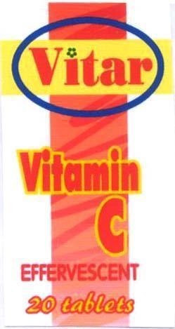 Mẫu nhãn hiệu VITAR VITAMIN C EFFERVESCENT 20 TABLETS
