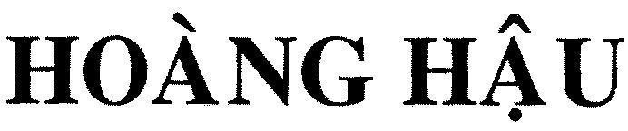 Mẫu nhãn hiệu Hoàng Hậu