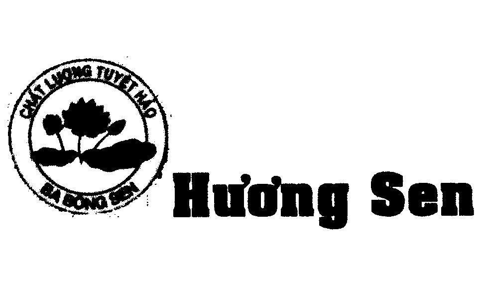 Mẫu nhãn hiệu Hương sen ba Bông sen chất lượng tuyệt hảo