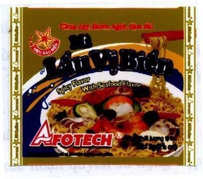 Mẫu nhãn hiệu LẩU Vị BIểN AFOTECH HIệU SAO BIểN Mì