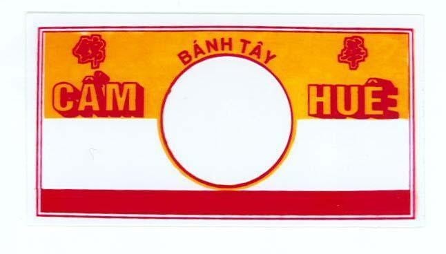 Mẫu nhãn hiệu Cẩm Huê Bánh Tây