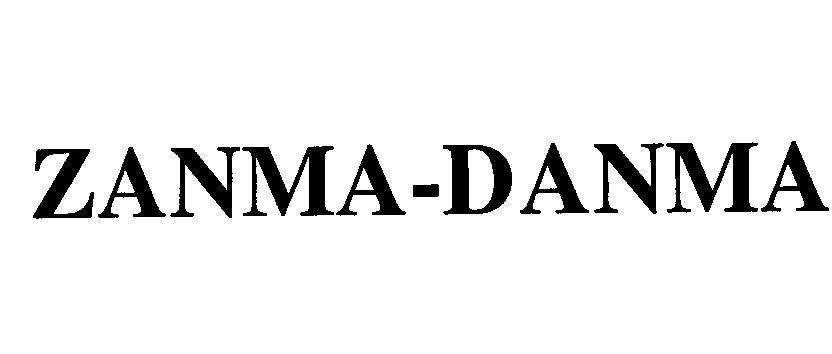Mẫu nhãn hiệu ZANMA-DANMA