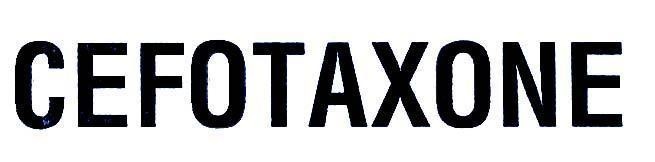 Mẫu nhãn hiệu CEFOTAXONE