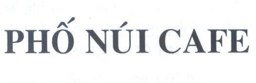 Mẫu nhãn hiệu Phố Núi CAFE