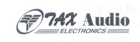 Mẫu nhãn hiệu TAX AUDIO ELECTRONICS