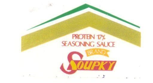 Mẫu nhãn hiệu SOUPKY PROTEIN 17% SEASONING SAUCE BRAND