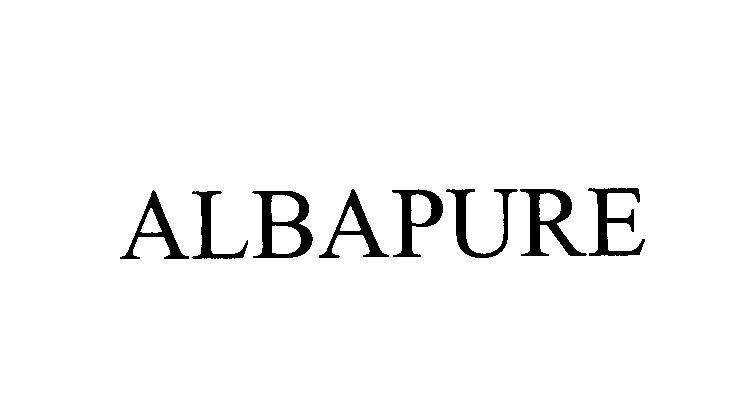 Mẫu nhãn hiệu ALBAPURE