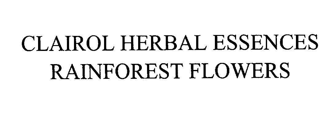 Mẫu nhãn hiệu CLAIROL HERRBAL ESSENCES RAINFOREST FLOWERS