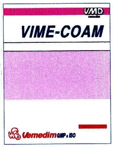 Mẫu nhãn hiệu VIME-COAM VMD VEMEDIM GMP & ISO