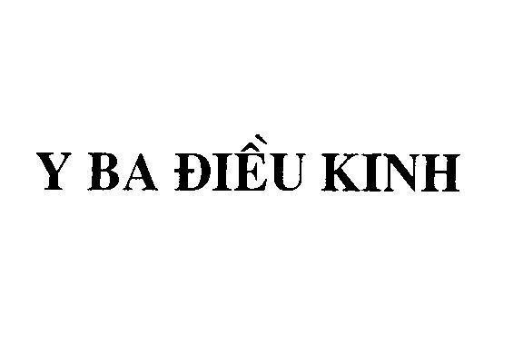 Mẫu nhãn hiệu Y BA ĐIềU KINH