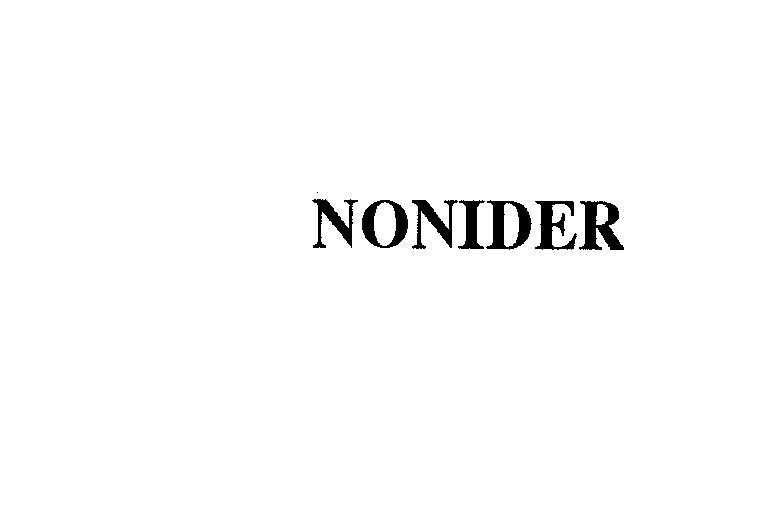 Mẫu nhãn hiệu NONIDER