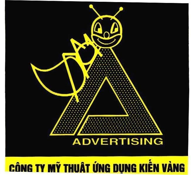 Mẫu nhãn hiệu A KIếN VàNG ADVERTISING CÔNG TY Mỹ THUậT ứNG DụNG