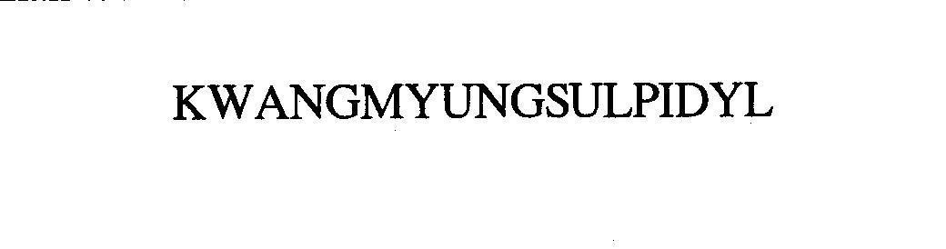 Mẫu nhãn hiệu KWANGMYUNGSULPIDYL