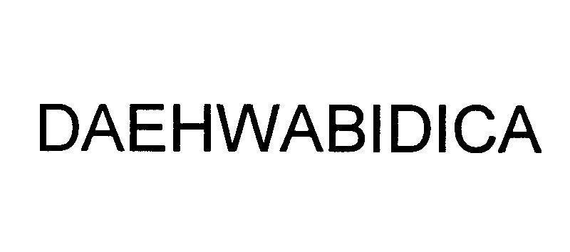 Mẫu nhãn hiệu DAEHWABIDICA