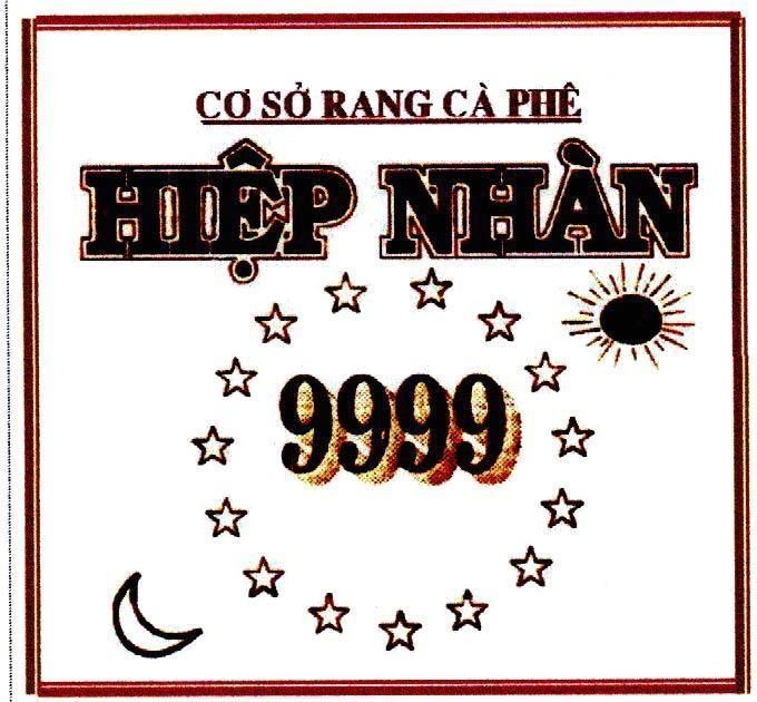 Mẫu nhãn hiệu Hiệp Nhàn 9999 Cơ sở rang cà phê