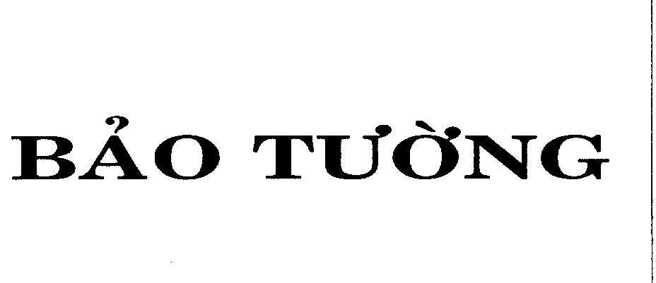 Mẫu nhãn hiệu BảO TƯờNG
