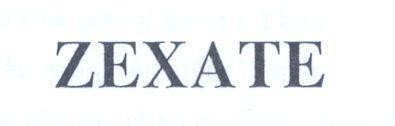 Mẫu nhãn hiệu ZEXATE