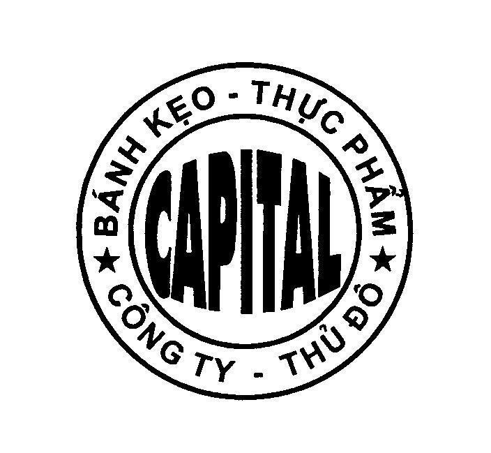 Mẫu nhãn hiệu CAPITAL Thủ Đô Công ty Bánh Kẹo Thực Phẩm