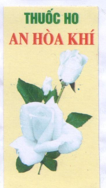 Mẫu nhãn hiệu AN HòA KHí THUốC HO