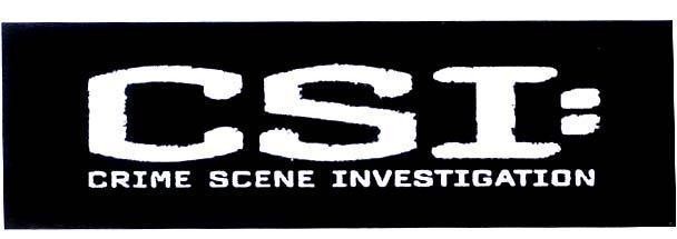 Mẫu nhãn hiệu CSI CRIME SCENE INVESTIGATION