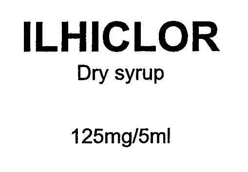 Mẫu nhãn hiệu ILHICLOR DRY SYRUP 125MG/5ML