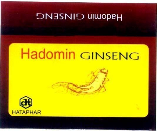 Mẫu nhãn hiệu HADOMIN HATAPHAR HT GINSENG