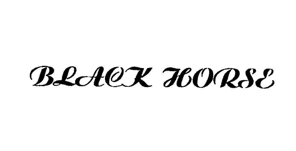 Mẫu nhãn hiệu BLACK HORSE