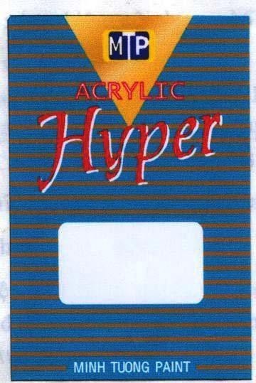 Mẫu nhãn hiệu MTP MINH TUONG HYPER PAINT ACRYLIC