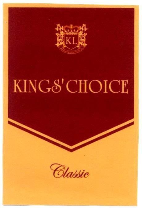 Mẫu nhãn hiệu KL KINGS CHOICE CLASSIC