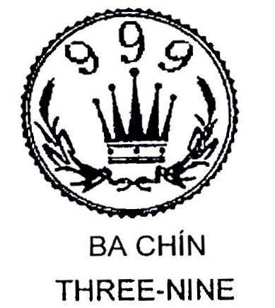 Mẫu nhãn hiệu 999 BA CHíN THREE-NINE