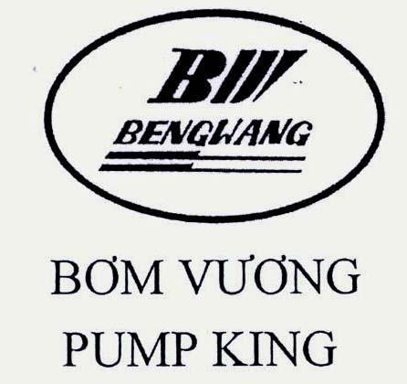 Mẫu nhãn hiệu BW BENGWANG BƠM VƯƠNG PUMP KING
