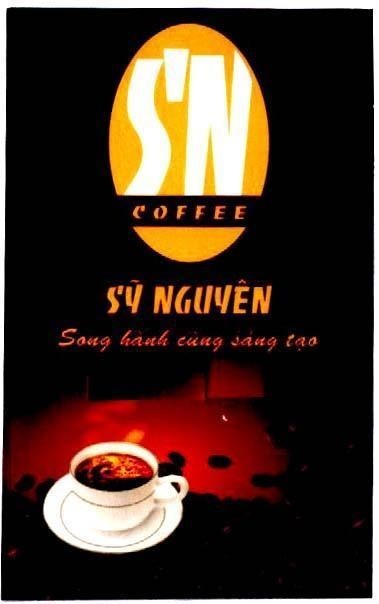 Mẫu nhãn hiệu SN Sỹ Nguyên Song Hành Cũng Sáng Tạo COFFEE