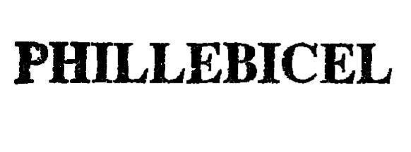 Mẫu nhãn hiệu PHILLEBICEL