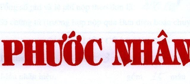 Mẫu nhãn hiệu Phước Nhân