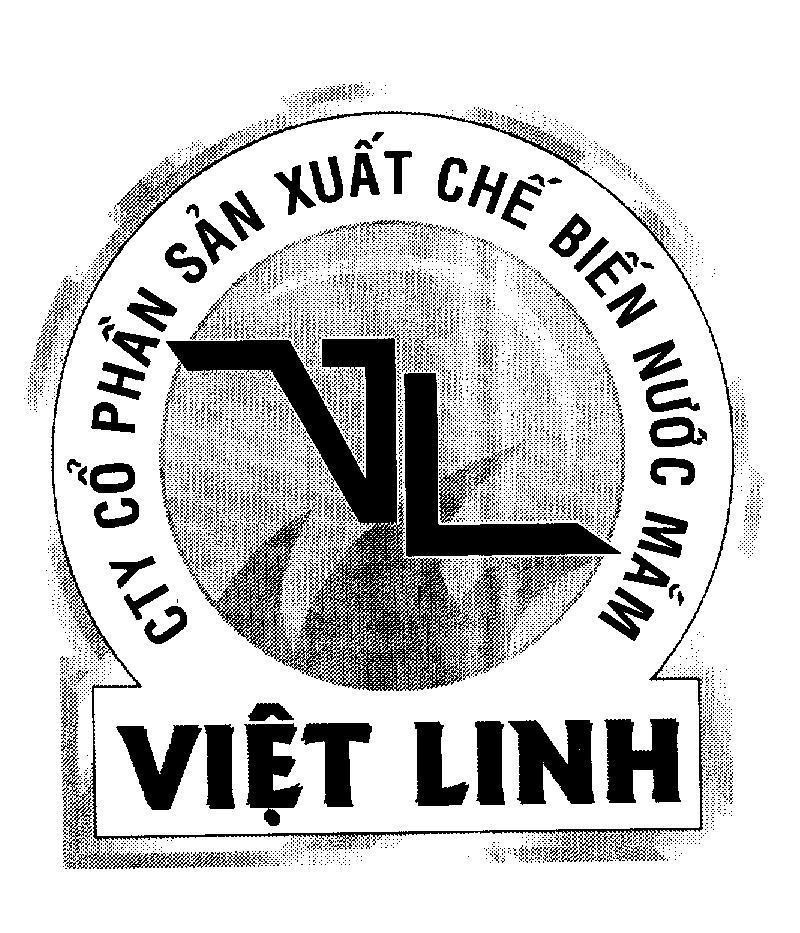 Mẫu nhãn hiệu VIệT LINH VL CTY Cổ PHầN SảN XUấT CHế BIếN NƯớC MắM
